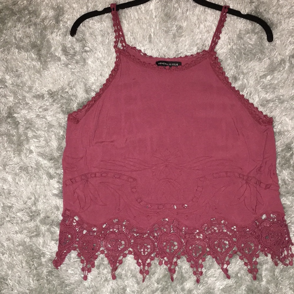 Maroon Sleeveless Tank Top